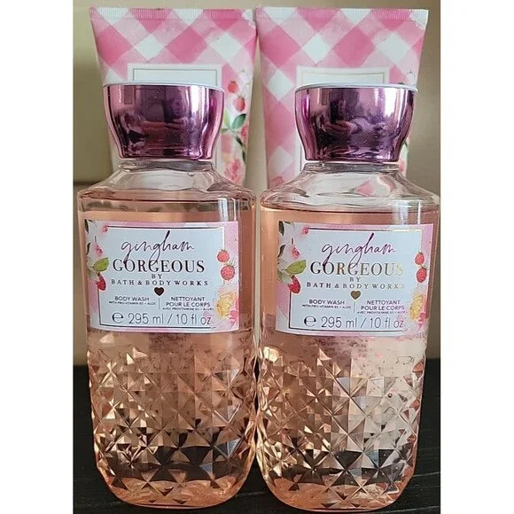 Bath & Body Works GINGHAM GORGEOUS Moisturizing Body Wash 10 oz. - Lot of 4 - Picture 2 of 7